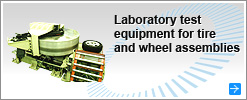 Laboratory test equipment for tire and wheel assemblies