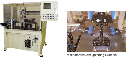 Fully automatic oval ring straightener | Measurement/straightening example